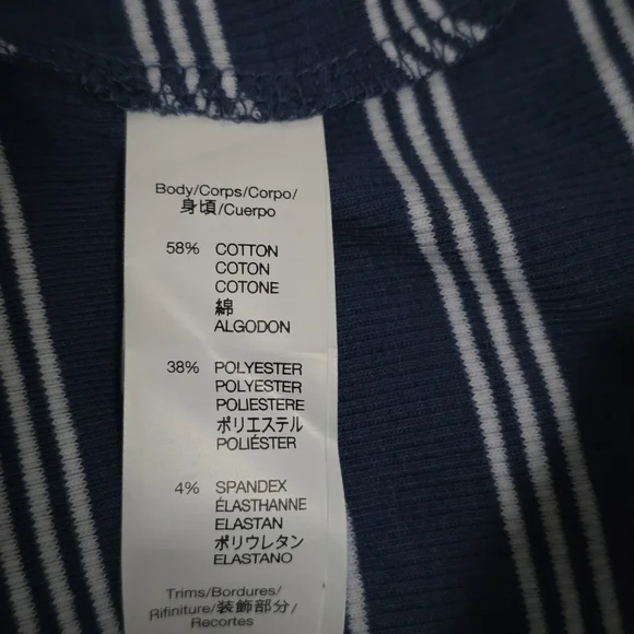 GAP Blue and White Striped Tank Top - Picture 5 of 5